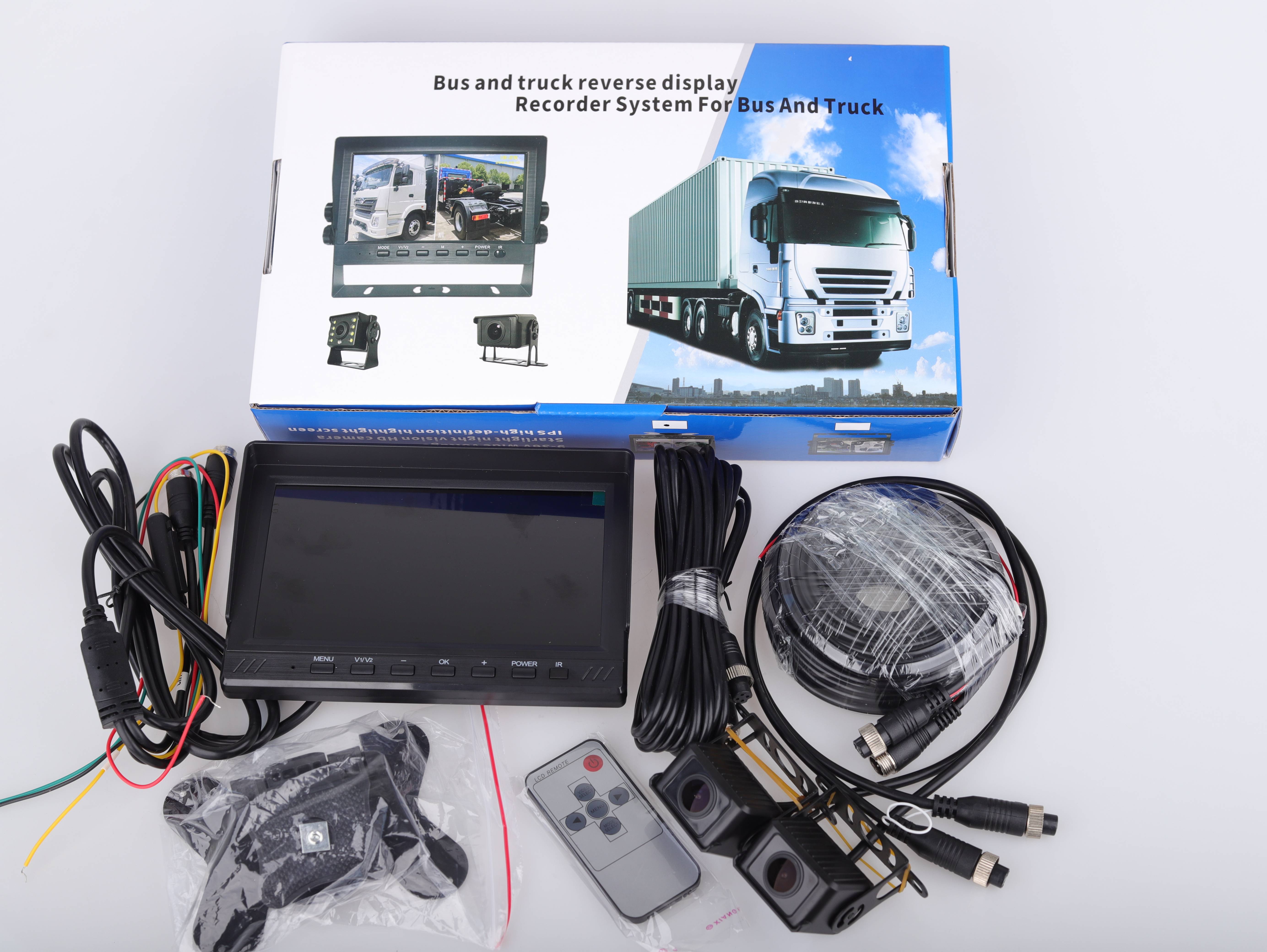 7CF07_Truck 前后两路客货车行车记录仪监控