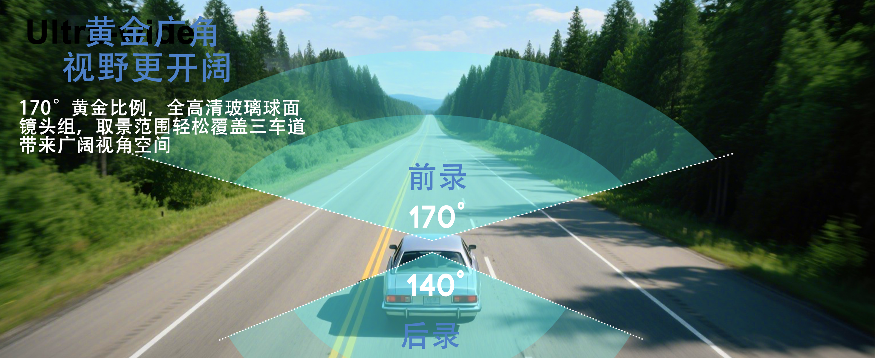 跨境爆款行车记录仪新款高清前后双录双镜头Dash Cam汽车用品批发 详情图