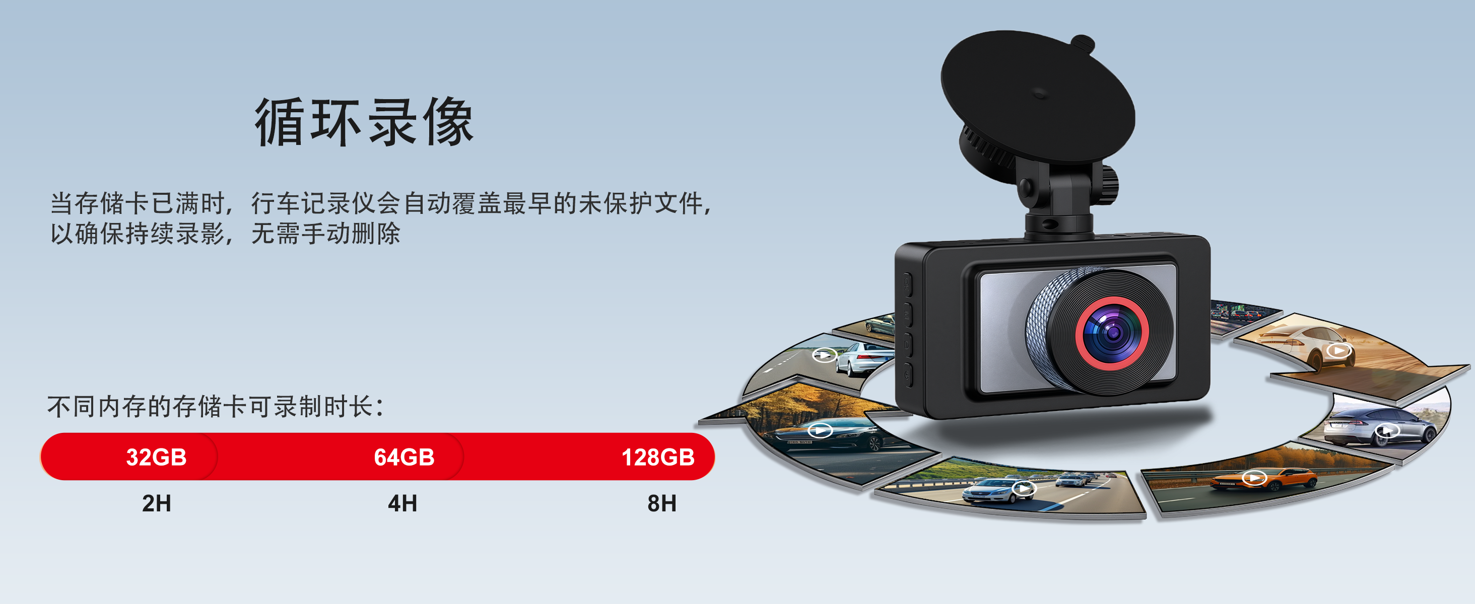 跨境新款私模LJ-S01行车记录仪4K超清广角WiFi互联循环录像记录仪 详情图